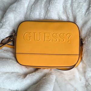Guess crossbody yellow purse